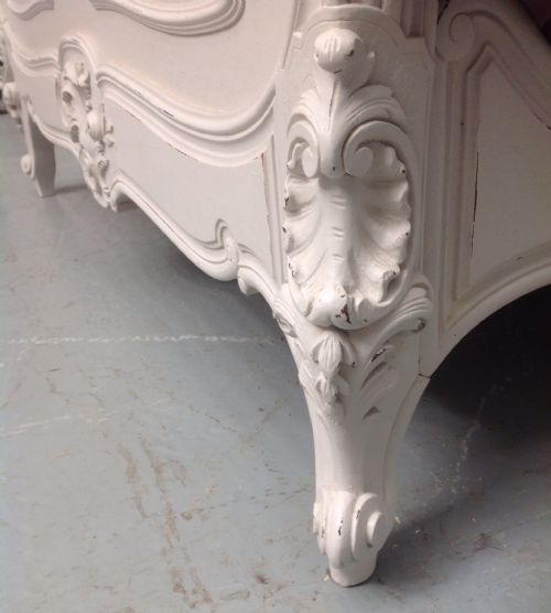 PAINTED FRENCH 34 ROSEWOOD BED - ADDITIONAL PHOTO 9