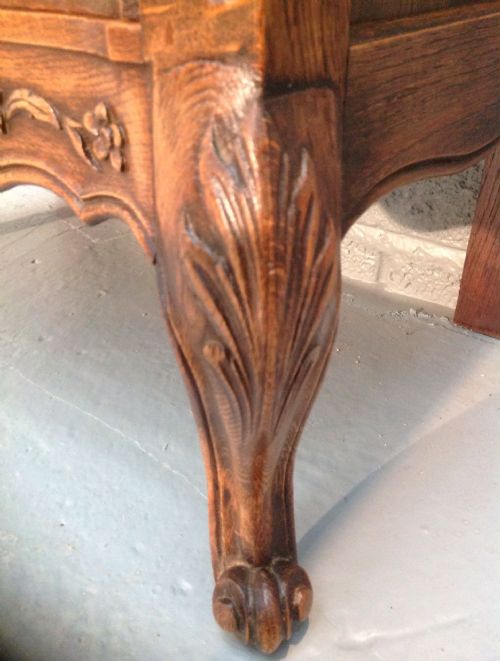 CARVED OAK FRENCH CHEST - ADDITIONAL PHOTO 11