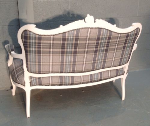 PAINTED CARVED FRENCH SOFA - ADDITIONAL PHOTO 1
