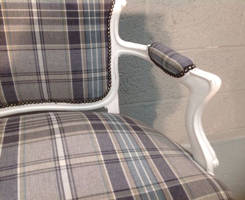 PAINTED CARVED FRENCH SOFA - ADDITIONAL PHOTO 2