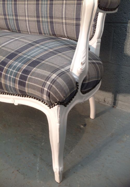 PAINTED CARVED FRENCH SOFA - ADDITIONAL PHOTO 3