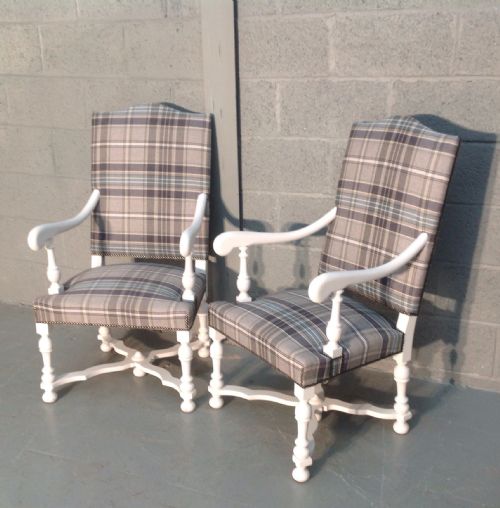 PAIR OF FRENCH WALNUT FAUTEUILS - ADDITIONAL PHOTO 1