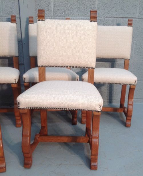 SET OF 6 OAK FRENCH DINING CHAIRS - ADDITIONAL PHOTO 2