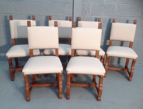 SET OF 6 OAK FRENCH DINING CHAIRS - ADDITIONAL PHOTO 8