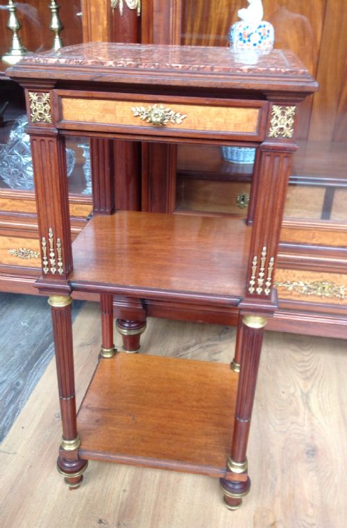 MAISON KRIEGER FRENCH MAHOGANY BOOKCASE AND TABLE - ADDITIONAL PHOTO 10