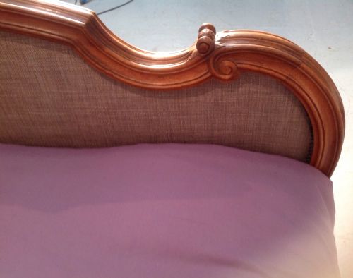 FRENCH WALNUT LOUIS XV STYLE BED - ADDITIONAL PHOTO 8