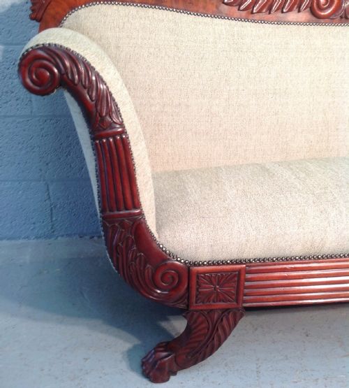 FRENCH MAHOGANY SOFA - ADDITIONAL PHOTO 1