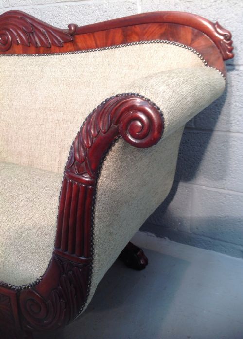 FRENCH MAHOGANY SOFA - ADDITIONAL PHOTO 2