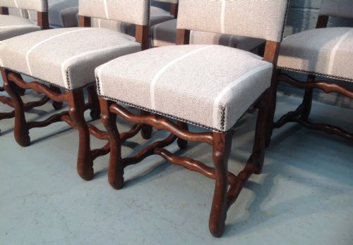 SET OF 8 FRENCH OAK DINING CHAIRS - ADDITIONAL PHOTO 2