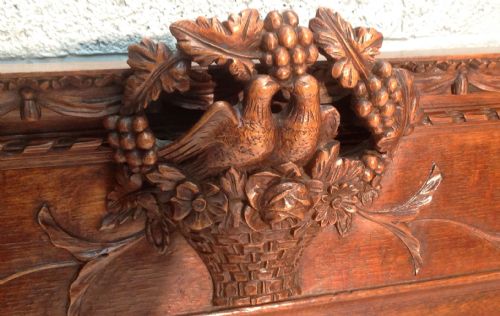 ANTIQUE OAK FRENCH KINGSIZE BED - ADDITIONAL PHOTO 1