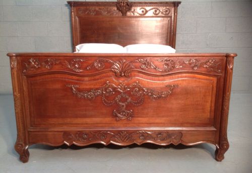 ANTIQUE OAK FRENCH KINGSIZE BED - ADDITIONAL PHOTO 4