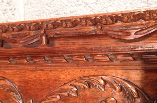 ANTIQUE OAK FRENCH KINGSIZE BED - ADDITIONAL PHOTO 6