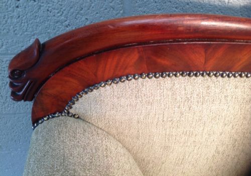 FRENCH MAHOGANY SOFA - ADDITIONAL PHOTO 5