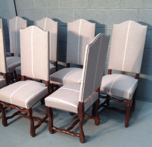 SET OF 8 FRENCH OAK DINING CHAIRS - ADDITIONAL PHOTO 4