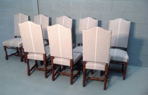 SET OF 8 FRENCH OAK DINING CHAIRS - ADDITIONAL PHOTO 5