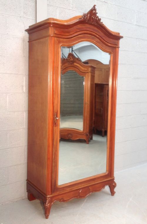 french louis xv style mahogany armoire - CATEGORY: ANTIQUE WARDROBES - DATED 1890