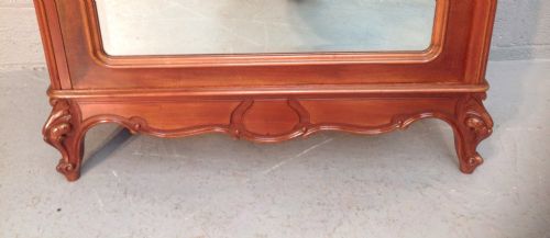 FRENCH LOUIS XV STYLE MAHOGANY ARMOIRE - ADDITIONAL PHOTO 2