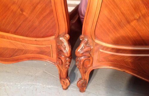 PAIR OF FRENCH WALNUT SINGLE BEDS - ADDITIONAL PHOTO 7