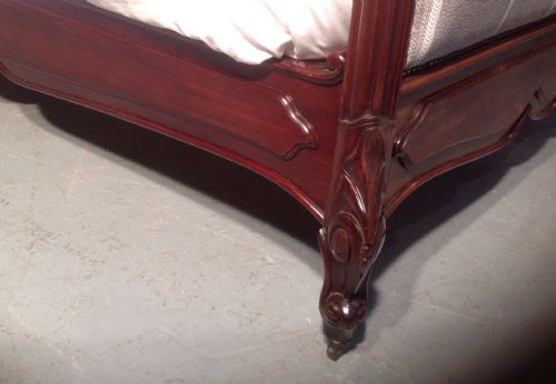 ANTIQUE FRENCH UPHOLSTERED BED - ADDITIONAL PHOTO 4