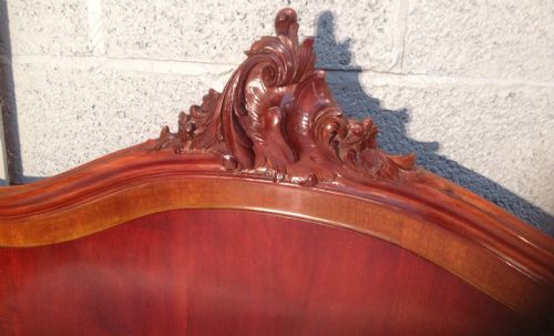 ANTIQUE FRENCH MAHOGANY BED - ADDITIONAL PHOTO 2