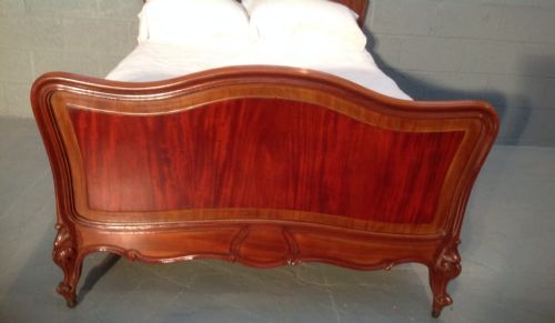 ANTIQUE FRENCH MAHOGANY BED - ADDITIONAL PHOTO 7