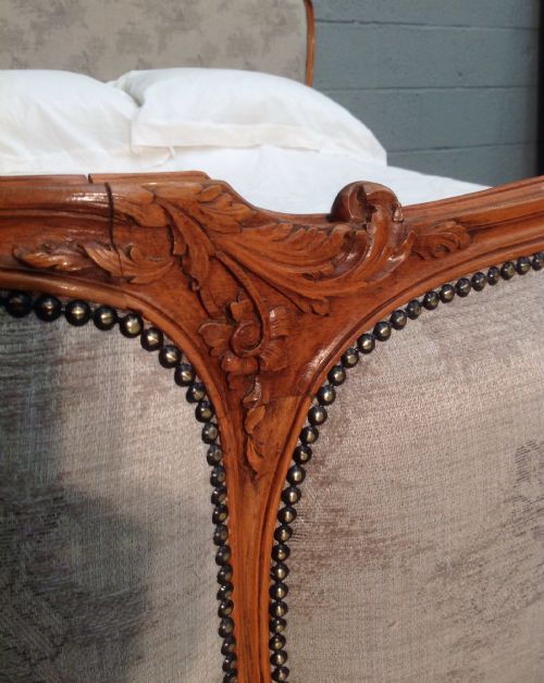 ANTIQUE FRENCH WALNUT BED - ADDITIONAL PHOTO 9
