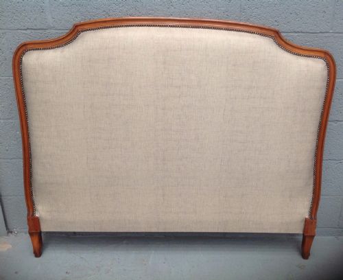 french walnut kingsize headboard - CATEGORY: ANTIQUE BEDS - DATED 1920