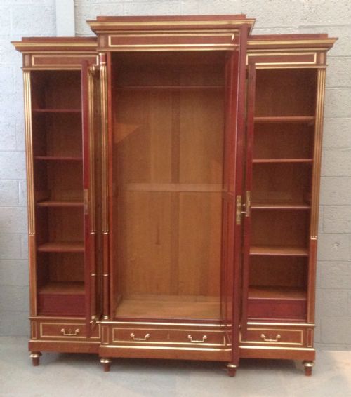 OUTSTANDING QUALITY BREAKFRONT FRENCH ARMOIRE - ADDITIONAL PHOTO 2