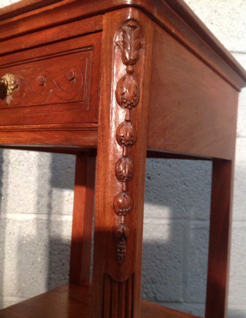 PAIR OF FRENCH MAHOGANY BEDSIDE CABINETS - ADDITIONAL PHOTO 8
