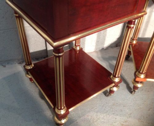 OUTSTANDING QUALITY PAIR OF FRENCH BEDSIDE CABINETS - ADDITIONAL PHOTO 10