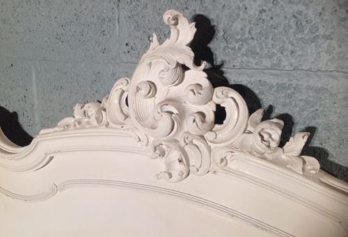 PAIR OF FRENCH PAINTED 4FT BEDS - ADDITIONAL PHOTO 2