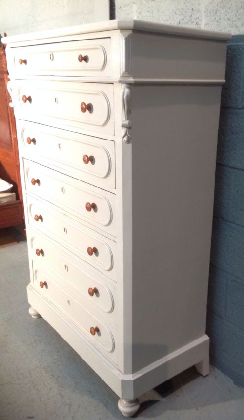 PAINTED FRENCH SEMAINIER CHEST - ADDITIONAL PHOTO 3
