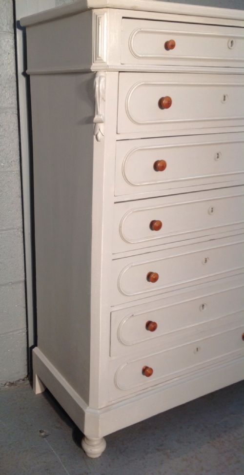 PAINTED FRENCH SEMAINIER CHEST - ADDITIONAL PHOTO 2