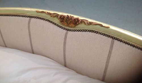 FRENCH PAINTED UPHOLSTERED BED - ADDITIONAL PHOTO 5