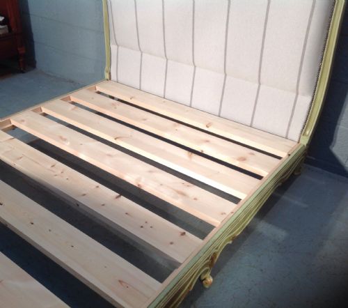 FRENCH PAINTED UPHOLSTERED BED - ADDITIONAL PHOTO 6
