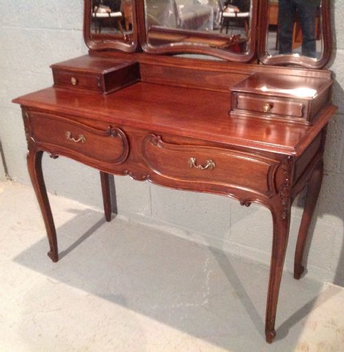 ANTIQUE FRENCH WALNUT DRESSING TABLE - ADDITIONAL PHOTO 3