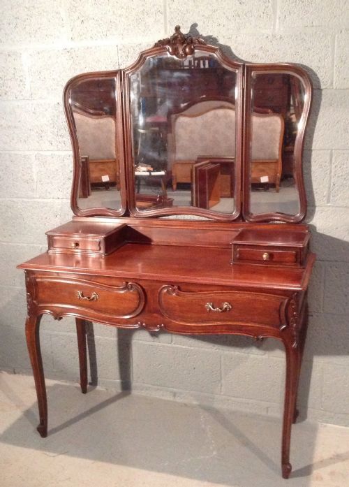 ANTIQUE FRENCH WALNUT DRESSING TABLE - ADDITIONAL PHOTO 9