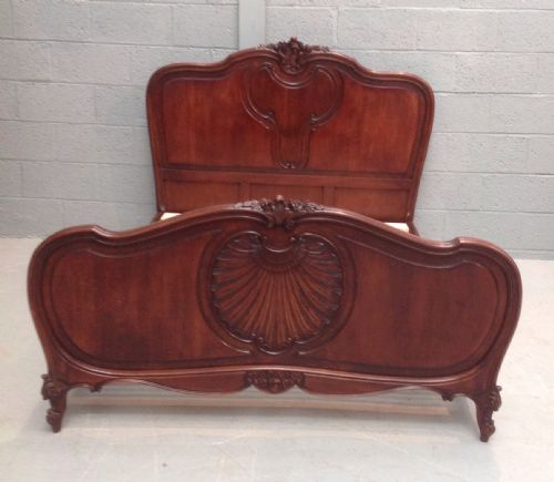 ANTIQUE WALNUT KINGSIZE BED - ADDITIONAL PHOTO 2