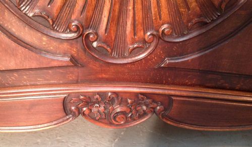 ANTIQUE WALNUT KINGSIZE BED - ADDITIONAL PHOTO 7