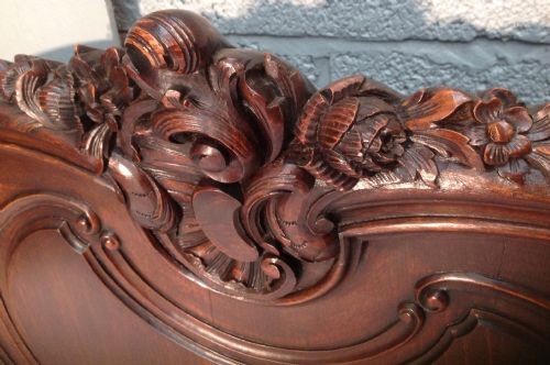 ANTIQUE WALNUT KINGSIZE BED - ADDITIONAL PHOTO 9