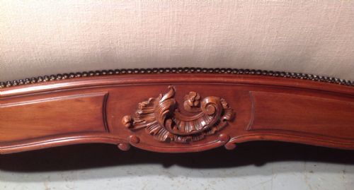 UPHOLSTERED FRENCH WALNUT BED - ADDITIONAL PHOTO 5