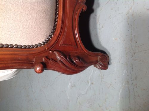 UPHOLSTERED FRENCH WALNUT BED - ADDITIONAL PHOTO 7