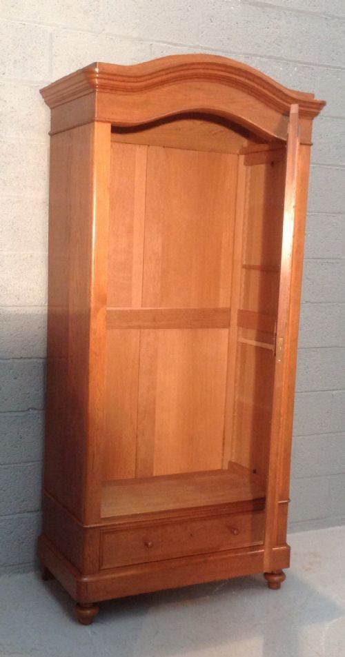 OAK FRENCH ARMOIRE - ADDITIONAL PHOTO 1