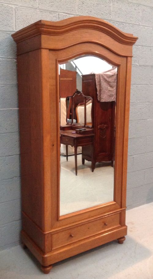 OAK FRENCH ARMOIRE - ADDITIONAL PHOTO 6