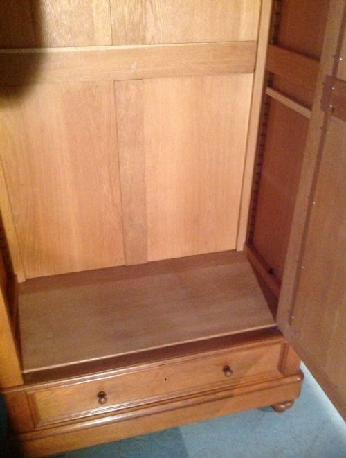OAK FRENCH ARMOIRE - ADDITIONAL PHOTO 7