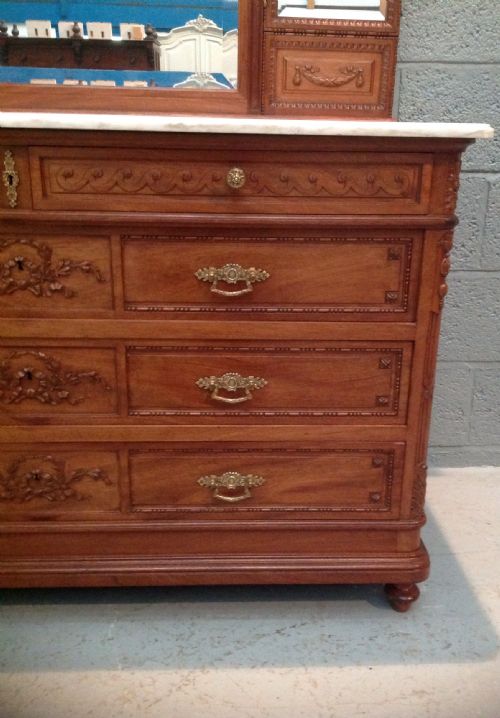 FRENCH MAHOGANY DRESSING TABLE - ADDITIONAL PHOTO 3