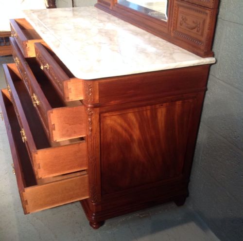 FRENCH MAHOGANY DRESSING TABLE - ADDITIONAL PHOTO 6