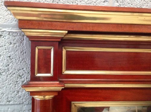 LARGE MAHOGANY LOUIS XVI MIRROR - ADDITIONAL PHOTO 3