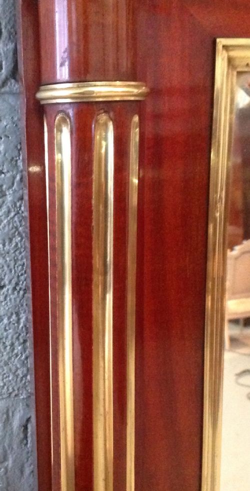 LARGE MAHOGANY LOUIS XVI MIRROR - ADDITIONAL PHOTO 4