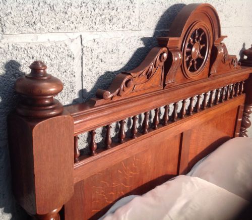 OAK FRENCH BARLEY TWIST BRETON BED - ADDITIONAL PHOTO 5